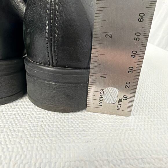 Miz Mooz Black Ankle Booties with Button Accents - Picture 5 of 12